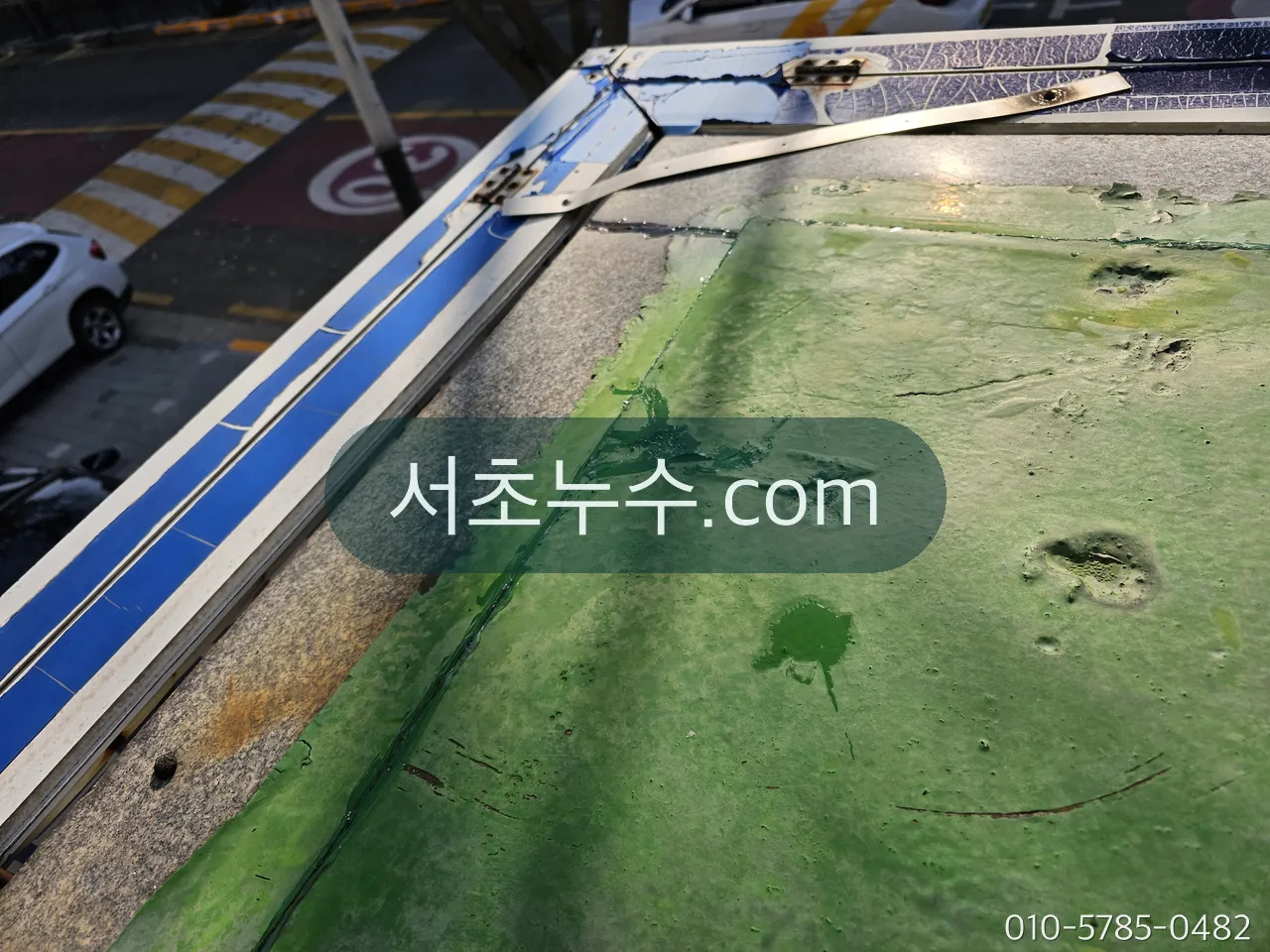 옥상 우레탄 방수층의 크랙과 들뜸